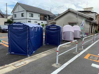 Osaka Metro長堀鶴見緑地線門真南シェローバイクパーク土居駅前
