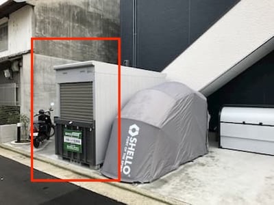 阪堺電気軌道阪堺線妙国寺前シェローバイクパーク幸通（バイク&トランク）