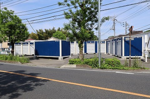 ユアトランク所沢市北原町 2022年5月オープンの５タイプの新設コンテナ。
