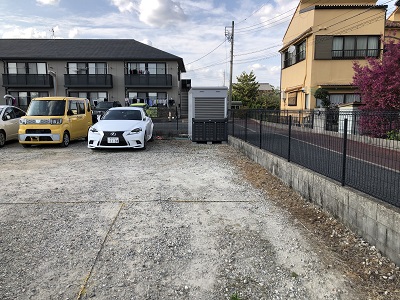 名鉄小牧線小牧口春日井市黒鉾町バイクガレージ