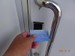 イン・ココロ24松新店 入口ドアはセコムの電子カードキーで安心です。